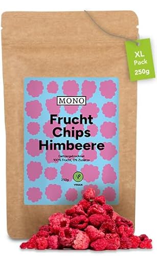 Mono gefriergetrocknete Chips - 250g Himbeer Chips aus 100% natürlichen Himbeeren - tropische Trockenfrüchte - Himbeer Trockenobst - Snack für Müsli & Desserts - raspberry chips Mono gefriergetrocknete Chips - 250g Himbeer Chips aus 100% natürlichen Himbeeren - tropische Trockenfrüchte - Himbeer Trockenobst - Snack für Müsli & Desserts - raspberry chips von Mono Tee