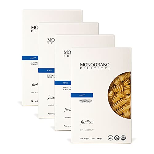 Monograno Felicetti Matt Fusilloni Pasta, italienisch, biologisch, gentechnikfrei, 500 g, 4 Stück Monograno Felicetti Matt Fusilloni Pasta, italienisch, biologisch, gentechnikfrei, 500 g, 4 Stück von Monograno Felicetti