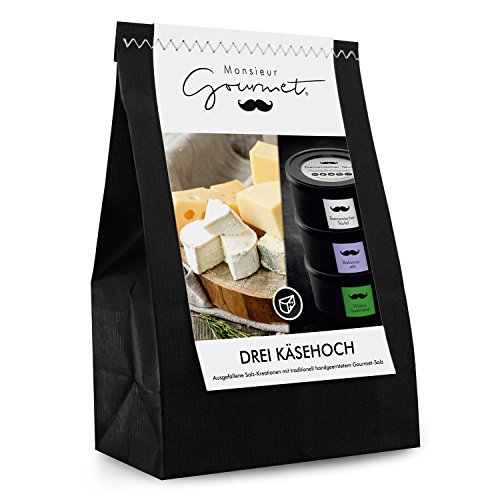 Monsieur Gourmet "Drei Käsehoch" im Geschenkbeutel von Monsieur Gourmet