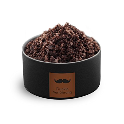 Monsieur Gourmet Salzmischung "Dunkle Verführung" (Fleur de Sel trifft auf verführerisch dunkle Schokolade) von Monsieur Gourmet