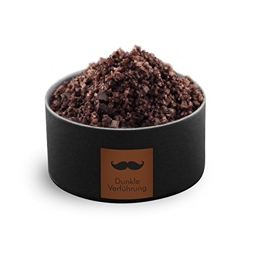 Monsieur Gourmet Salzmischung "Dunkle Verführung" (Fleur de Sel trifft auf verführerisch dunkle Schokolade) von Monsieur Gourmet