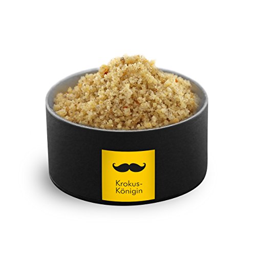 Monsieur Gourmet Salzmischung "Krokus-Königin" (Fleur de Sel mit feinstem Safran und der „Königin der Gewürze“: Vanille) von Monsieur Gourmet