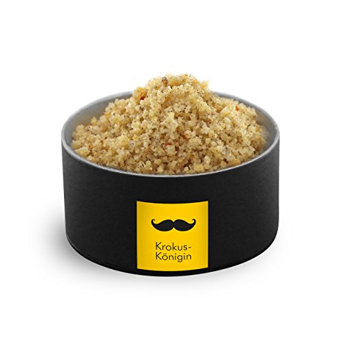 Monsieur Gourmet Salzmischung "Krokus-Königin" (Fleur de Sel mit feinstem Safran und der „Königin der Gewürze“: Vanille) von Monsieur Gourmet