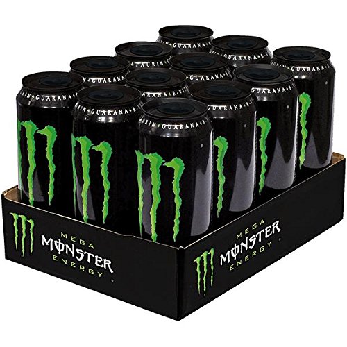 6 Dosen a 553ml Mega Monster Energy Drink inkl. 1.50€ EINWEG Pfand grün von Monster Energy