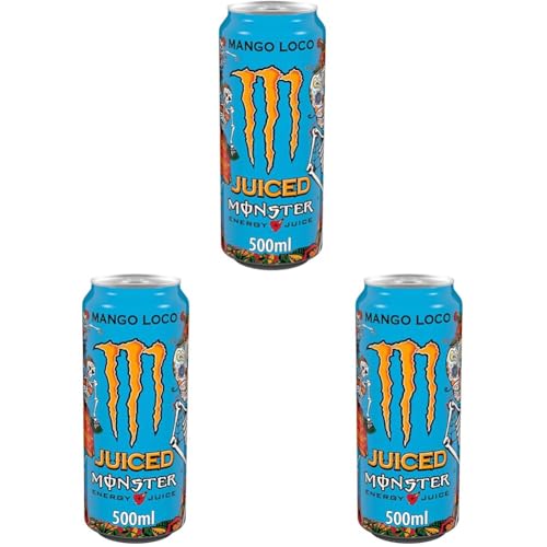 Monster Energy Mango Loco EINWEG, (1 x 0.5 l) (Packung mit 3) von Monster Energy