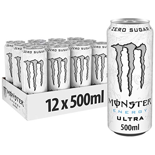 Monster Energy Ultra White Energiedrank, 500 ml x 12 Stuks von Monster Energy