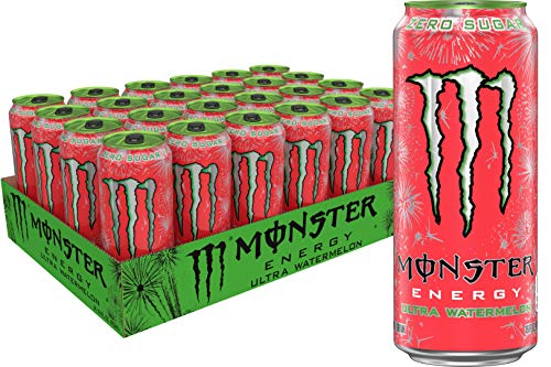 Monster Energy Ultra Watermelon zuckerfreier Energydrink, 473 ml, 24 Stück von Monster Energy