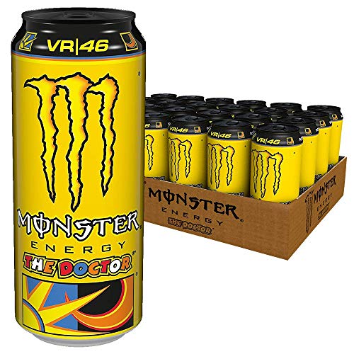 Monster Energy The Doctor Valentino Rossi Edition mit prickelndem Zitrusgeschmack, Energy Drink Palette, EINWEG Dose (24 x 500 ml) von Monster Energy