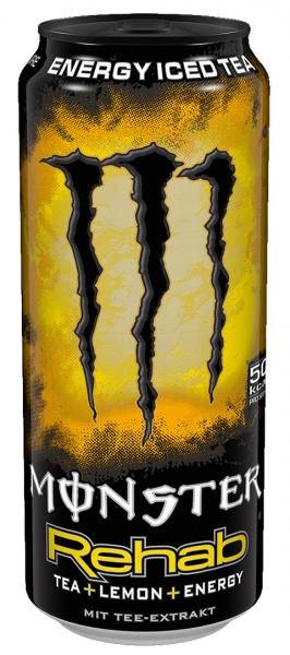 Monster Rehab Tea+Lemon+Energy (Einweg) von Monster