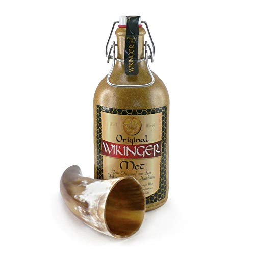 Monsterzeug Geschenkset Wikinger mit Trinkhorn und Met, Geschenkbox zum Geburtstag und Vatertag, Männergeschenk, Geschenkverpackung mit Honigwein Monsterzeug Geschenkset Wikinger mit Trinkhorn und Met, Geschenkbox zum Geburtstag und Vatertag, Männergeschenk, Geschenkverpackung mit Honigwein von Monsterzeug