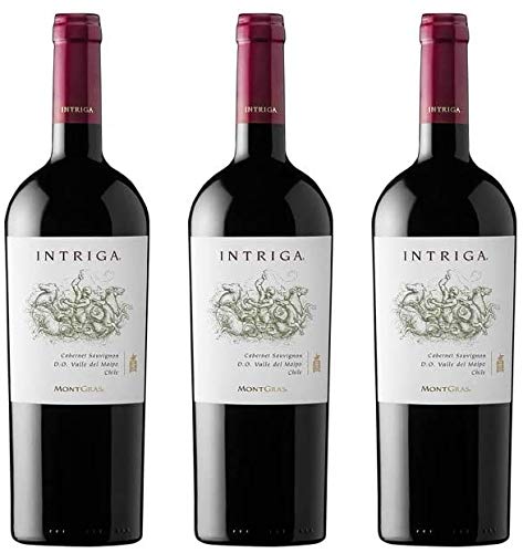 MontGras Intriga Cabernet Sauvignon Rotwein Wein trocken Chile (3 Flaschen) von MontGras