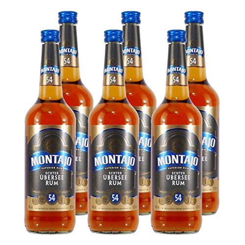 MONTAJO Echter Übersee Rum (6 x 0,7L) von Montajo