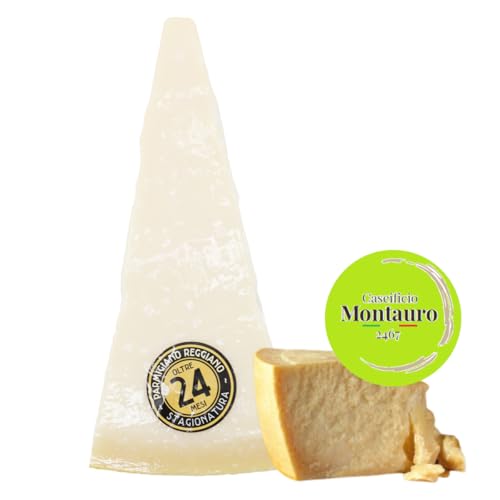 Caseificio Montauro Parmigiano Reggiano 500 g – 24 Monate gereift – Italienischer Hartkäse g.U. – Kräftiger Geschmack mit frischen Milchnoten – Von Natur aus laktosefrei (24 Monate) von Montauro