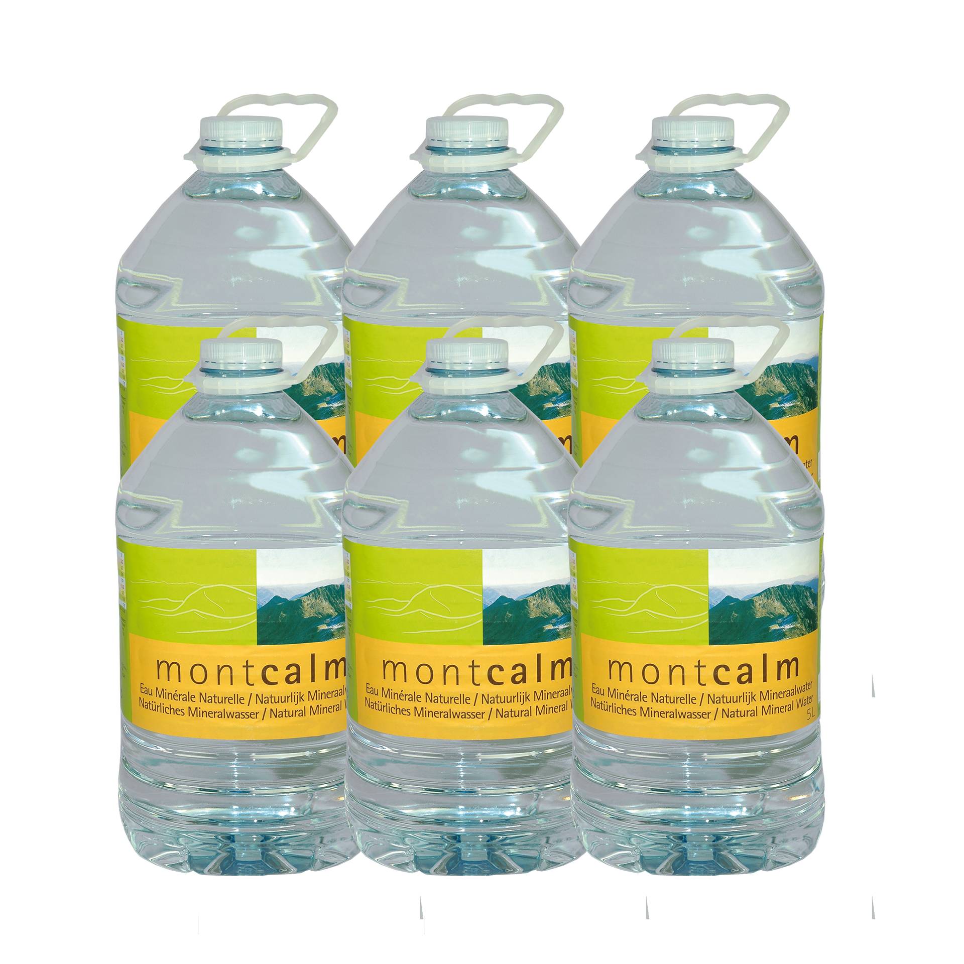 Montcalm-Mineralwasser 6x5 Liter - Das leichte Wasser aus den Pyrenäen mit nur 32 mg Mineralien/l - vegan - Montcalm von Montcalm