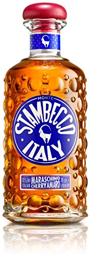 Stambecco Maraschino Cherry Amaro 35% Vol Alkohol I italienischer Amaro hergestellt aus Maraschino Kirschen und Zitronenschalen für den bitter-süssen Genuss nach dem Essen (1x 0,7l Flasche) von Monte Stambecco