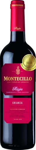 Montecillo Crianza Rioja DOC Red Label (1 x 0,75 l), Spanischer Rotwein mit feinen Vanille und Eichenholznoten von Montecillo