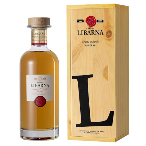 Grappa Libarna Riserva di Barolo 70cl in Umverpackung –Grappa aus Nebbiolo-Trauben, 18 Monate gereift. Edel und komplex. 43% Vol. Grappa Libarna Riserva di Barolo 70cl in Umverpackung –Grappa aus Nebbiolo-Trauben, 18 Monate gereift. Edel und komplex. 43% Vol. von Libarna