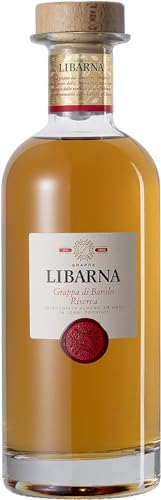 Grappa Libarna Riserva di Barolo 70cl in Umverpackung –Grappa aus Nebbiolo-Trauben, 18 Monate gereift. Edel und komplex. 43% Vol. von Libarna