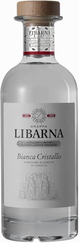 Grappa Libarna Bianca Cristallo 70cl – Verschnitt reinster Tresterbrände. Jung und aromatisch. 40% vol. von Libarna