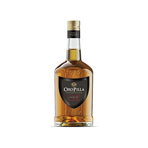 Oro Pilla 70cl- Charaktervoller Brandy, in Italien gereift und abgefüllt. Markanter Geschmack. 38% vol. von Montenegro