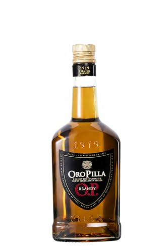 Oro Pilla 70cl- Charaktervoller Brandy, in Italien gereift und abgefüllt. Markanter Geschmack. 38% vol. von Montenegro