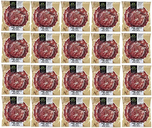 Iberischer Schinken mit Eicheln 75% Iberian Race 100 Gramm Beutel [PACK 20 Einheiten] von Monteparra
