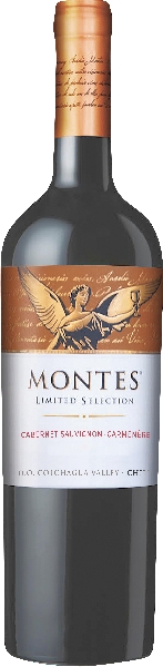 Montes Chile Limited Selection Cabernet Sauvignon Carmenere Colchagua Valley Jg. 2022 Cuvee aus 70 Proz. Cabernet Sauvignon, 30 Proz. Carmenere 47 Prozent des Cuvee für 10 Monate in Eichenfässern gereift