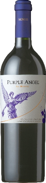 Montes Chile Purple Angel Colchagua Valley Jg. 2020 limitiert Cuvee aus 92 Proz. Carmenere, 8 Proz. Petit Verdot 18 Monate in franz. und amerik. Eichenholzfässern gereift von Montes Chile