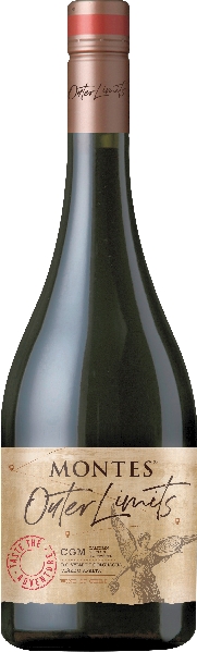 Montes Chile Outer Limits CGM Jg. 2021 Cuvee aus 50 Proz. Carignan, 30 Proz. Grenache, 20 Proz. Mourvedre 40 Prozent des Cuvve reifen 12 Monate in franz. Eichenbarriques