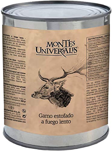 Gedünstetes Damhirschragout auf kleiner Flamme Montes Universales (880g) von Montes Universales