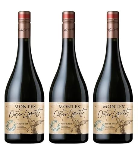 3x 0,75l - 2020er - Montes - Outer Limits - Pinot Noir - Zapallar D.O. - Chile - Rotwein trocken 3x 0,75l - 2020er - Montes - Outer Limits - Pinot Noir - Zapallar D.O. - Chile - Rotwein trocken von Montes Wines