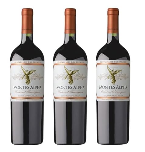 3x 1,5l - 2021er - Montes - Alpha - Cabernet Sauvignon - MAGNUM - Valle de Colchagua D.O. - Chile - Rotwein trocken 3x 1,5l - 2021er - Montes - Alpha - Cabernet Sauvignon - MAGNUM - Valle de Colchagua D.O. - Chile - Rotwein trocken von Montes Wines