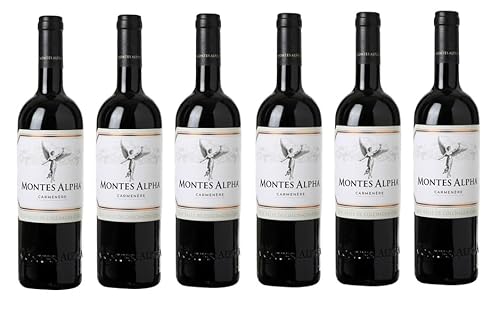 6x 0,75l - 2021er - Montes - Alpha - Carménère - Valle de Colchagua D.O. - Chile - Rotwein trocken 6x 0,75l - 2021er - Montes - Alpha - Carménère - Valle de Colchagua D.O. - Chile - Rotwein trocken von Montes Wines