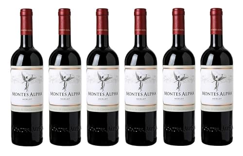 6x 0,75l - 2021er - Montes - Alpha - Merlot - Valle de Colchagua D.O. - Chile - Rotwein trocken 6x 0,75l - 2021er - Montes - Alpha - Merlot - Valle de Colchagua D.O. - Chile - Rotwein trocken von Montes Wines