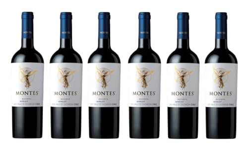6x 0,75l - 2022er - Montes - Classic Series - Reserva - Merlot - Valle de Curico D.O. - Chile - Rotwein trocken 6x 0,75l - 2022er - Montes - Classic Series - Reserva - Merlot - Valle de Curico D.O. - Chile - Rotwein trocken von Montes Wines