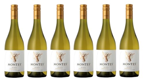 6x 0,75l - 2023er - Montes - Classic Series - Reserva - Chardonnay - Valle de Curico D.O. - Chile - Weißwein trocken 6x 0,75l - 2023er - Montes - Classic Series - Reserva - Chardonnay - Valle de Curico D.O. - Chile - Weißwein trocken von Montes Wines