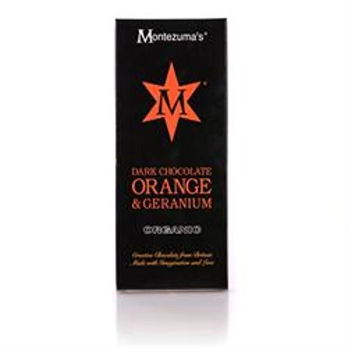 Montezuma's Organic Dark Chocolate with Orange & Geranium 100G von Montezuma's