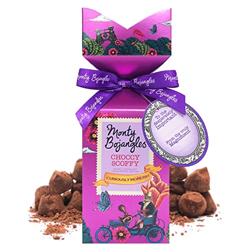 Monty Bojangles Choccy Scoffy (150g) - Luxuriöse Pralinen mit Kakaotrüffel in einer Geschenkpackung mit eleganter Schleife und personalisierter Grußkarte - das perfekte Schokoladengeschenk. von Monty Bojangles