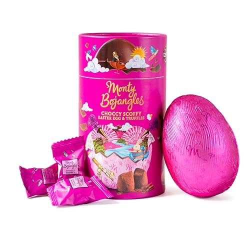 Monty Bojangles Osterei Schokolade Choccy Scoffy, Trüffel Pralinen in Kakaopulver, Pralinen Geschenk, Box 175 g, Köstliche Luxus Schokolade, 6 Preisgekrönte Trüffel, Schöne Box, Geschenk Ostern Monty Bojangles Osterei Schokolade Choccy Scoffy, Trüffel Pralinen in Kakaopulver, Pralinen Geschenk, Box 175 g, Köstliche Luxus Schokolade, 6 Preisgekrönte Trüffel, Schöne Box, Geschenk Ostern von Monty Bojangles