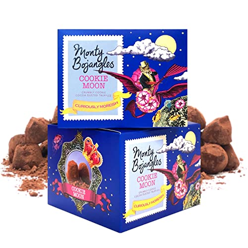 Monty Bojangles Cookie Moon | 2 Geschenkboxen – 10 Geschmacksrichtungen zur Auswahl | Kakobestäubte Schokoladentrüffel, 2 x 150g (Geschenkpackung 300g) von Monty Bojangles
