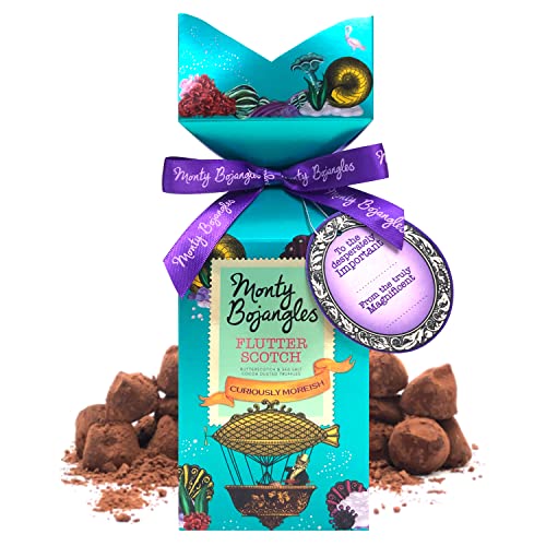 Monty Bojangles Flutter Scotch Schokoladentrüffel mit Kakaopulver | Schokoladentrüffel in Geschenkschachtel, 150 g von Monty Bojangles