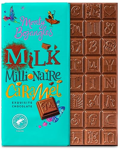 Monty Bojangles Milchschokolade Karamellriegel | Exquisite Schokolade, 150g von Monty Bojangles