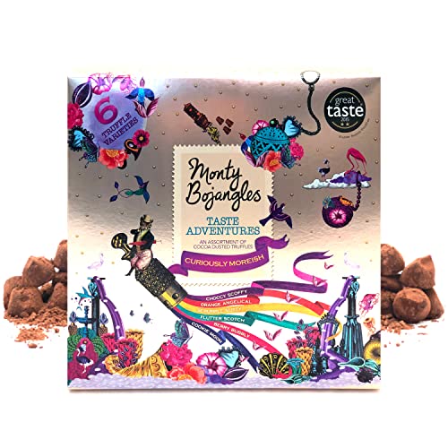 Monty Bojangles Taste Adventures Kakaobestäubte Schokoladentrüffel als herrliches Geschenk | 6 Geschmacksrichtungen von Schokoladentrüffeln zum Teilen, 315 g von Monty Bojangles