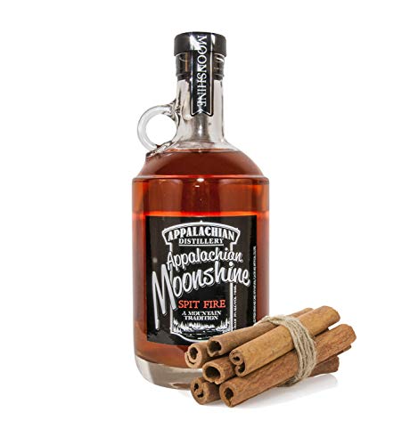 Appalachian Moonshine "Spit Fire". 35% Vol. Echter handgefertigter Moonshine Whisky aus West Virginia,USA. von Moonshine & More