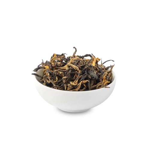 Schwarzer Tee Yun Nan Dian Hong 100 gr - Wertvoller schwarzer Tee in Blättern aus der chinesischen Provinz Yunnan - Infusion von Wellness (50 g) von Moontea