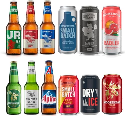Moosehead Bierpaket BEST OF 12er Pack original kanadisches Bier - auch als perfektes Bier Geschenk für Männer (inkl. 3,00 € Pfand) von Poiget