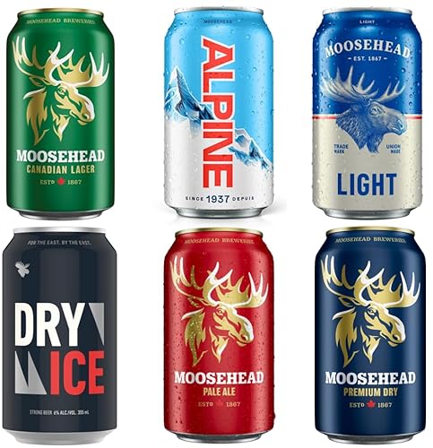 Moosehead Bier Sixpack BEST OF DOSEN - 6x 0,355ml Original aus Kanada von Moosehead