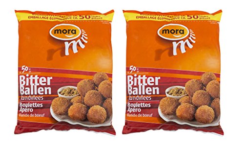 2 x Mora Bitterballen Rindfleisch Ragoutbällchen 50 Stk. x 20g 2 x Mora Bitterballen Rindfleisch Ragoutbällchen 50 Stk. x 20g von Mora