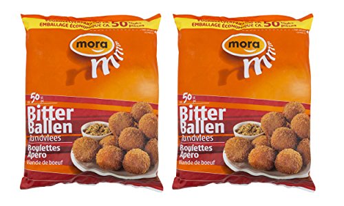 2 x Mora Bitterballen Rindfleisch Ragoutbällchen 50 Stk. x 20g von Mora