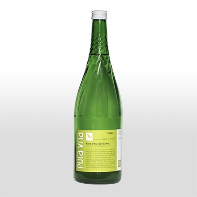 Aloe Vera Gel-Drink 1 L Glasflasche von Moravan